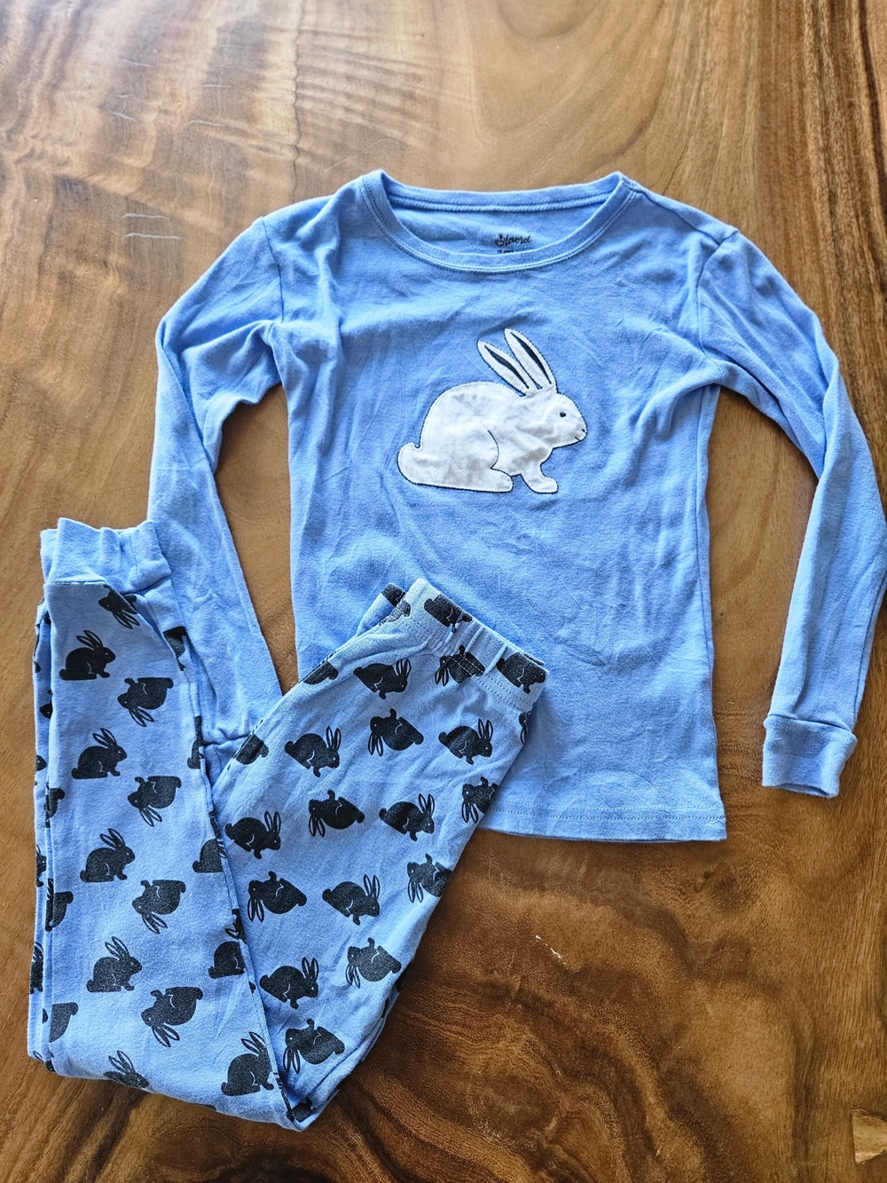 Leveret Bunny Pajama Set - Soft Long Sleeve Top & Pants Youty Size 10